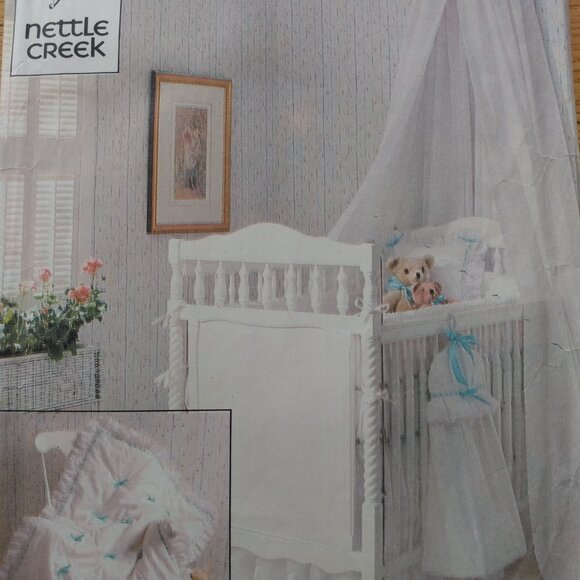 Vintage Baby Nursery Sewing Pattern Butterick 4689 UNCUT Retro 1980s - Picture 3 of 10